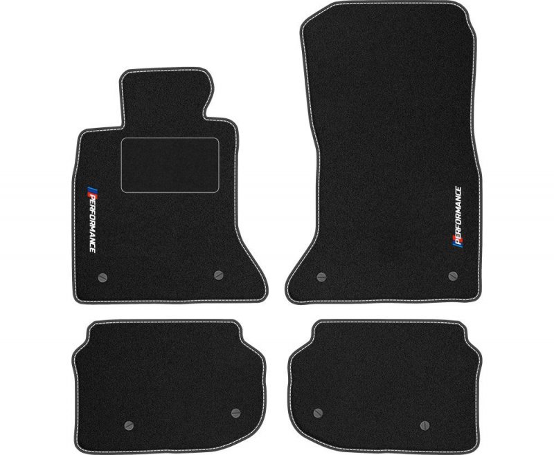 Dywaniki welurowe LOGO BMW 5 F10 2010-2013 SEDAN
