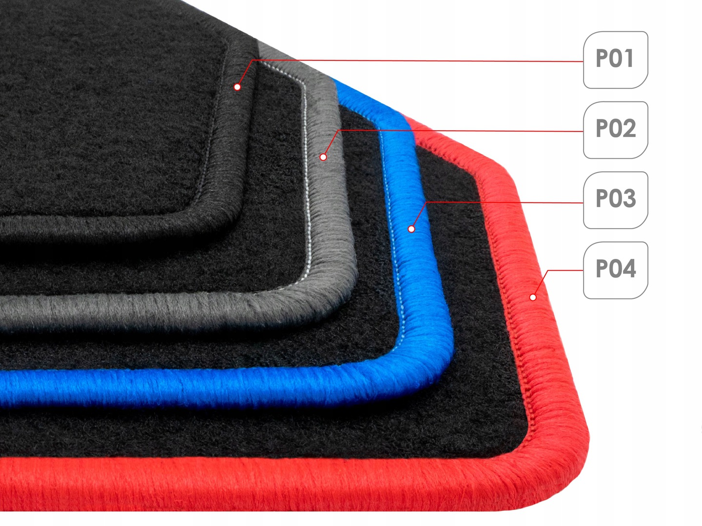 MAZDA 2 2007-2015 Dywaniki welurowe