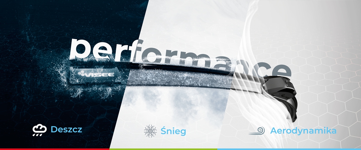 ZESTAW WYCIERACZEK VISEE HEXA DO AUTA 430/430 mm