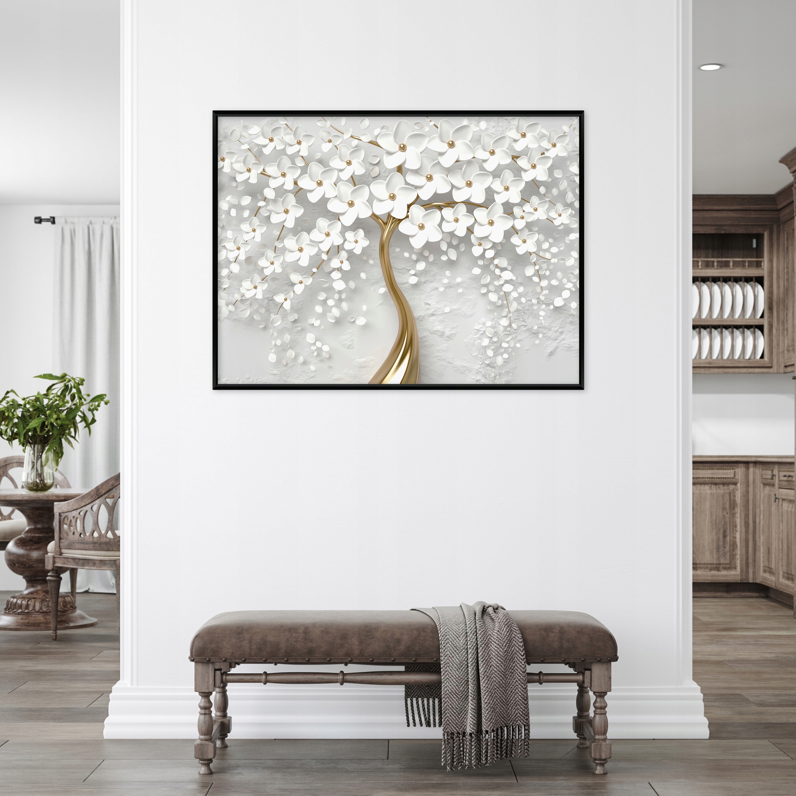 Obraz W Ramie Na Płótnie Do Sypialni Salonu Drzewo 60x40