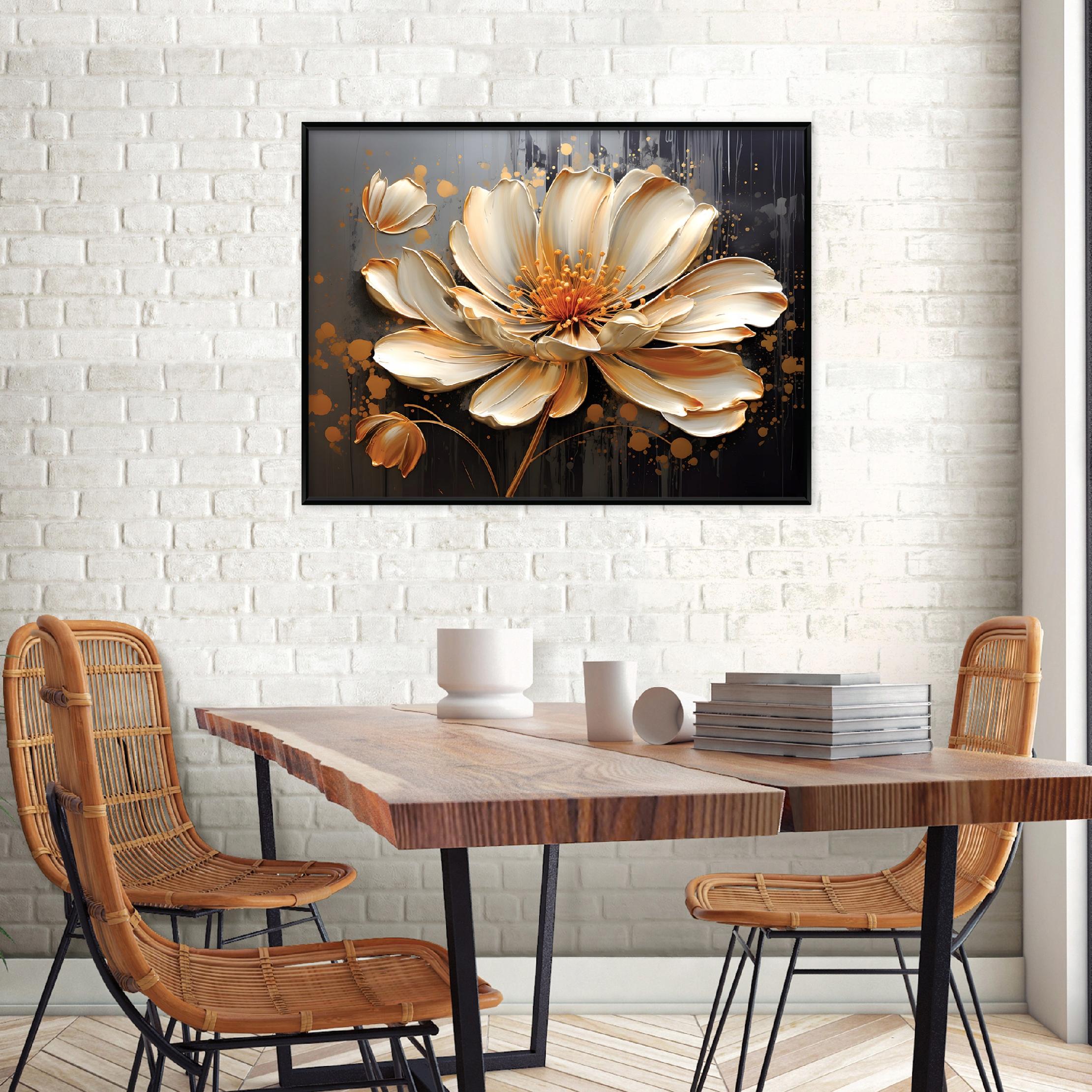 Obraz W Ramie Na Płótnie Do Sypialni Salonu Kwiaty 120x80