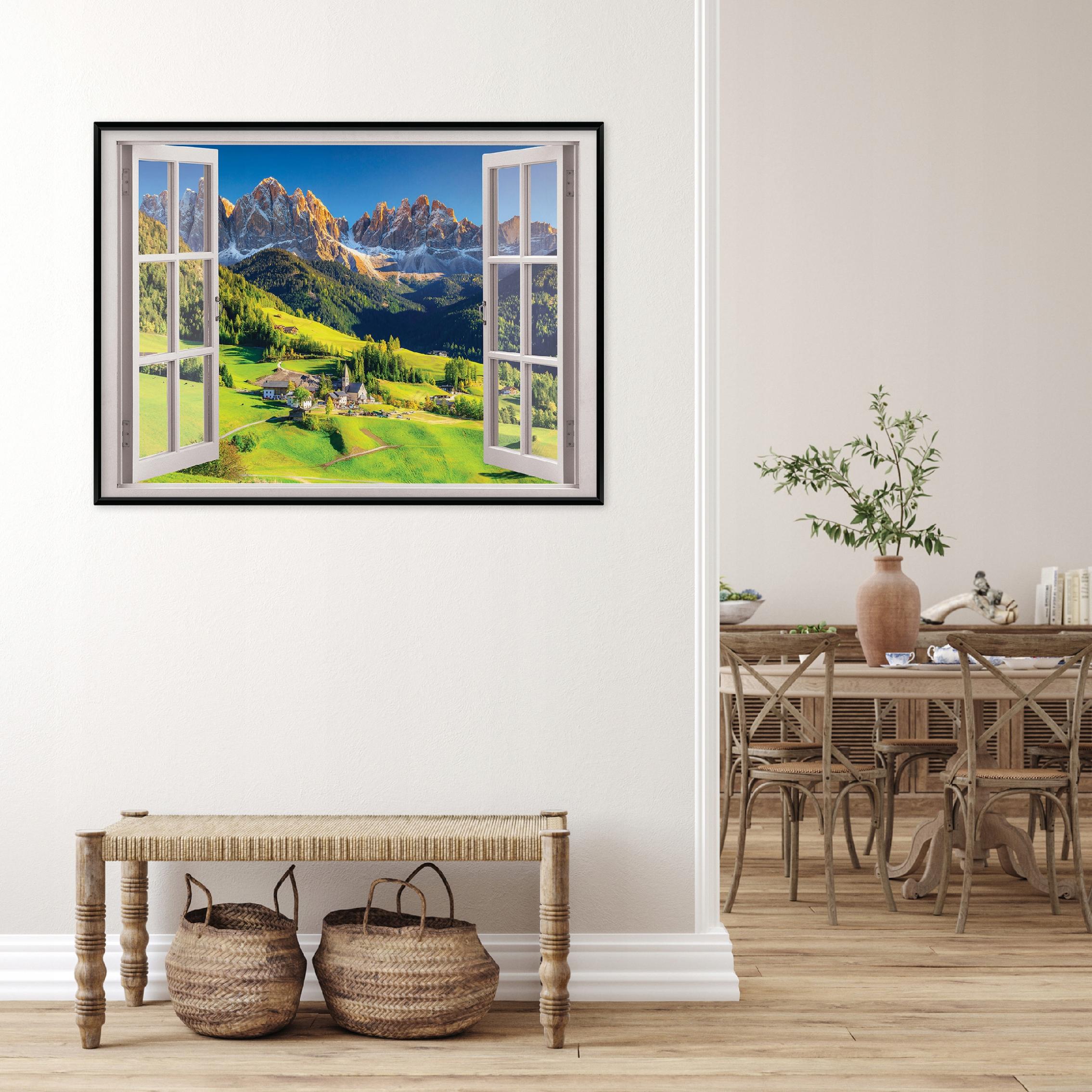 Obraz W Ramie Na Płótnie Do Sypialni Salonu Okno 100x70