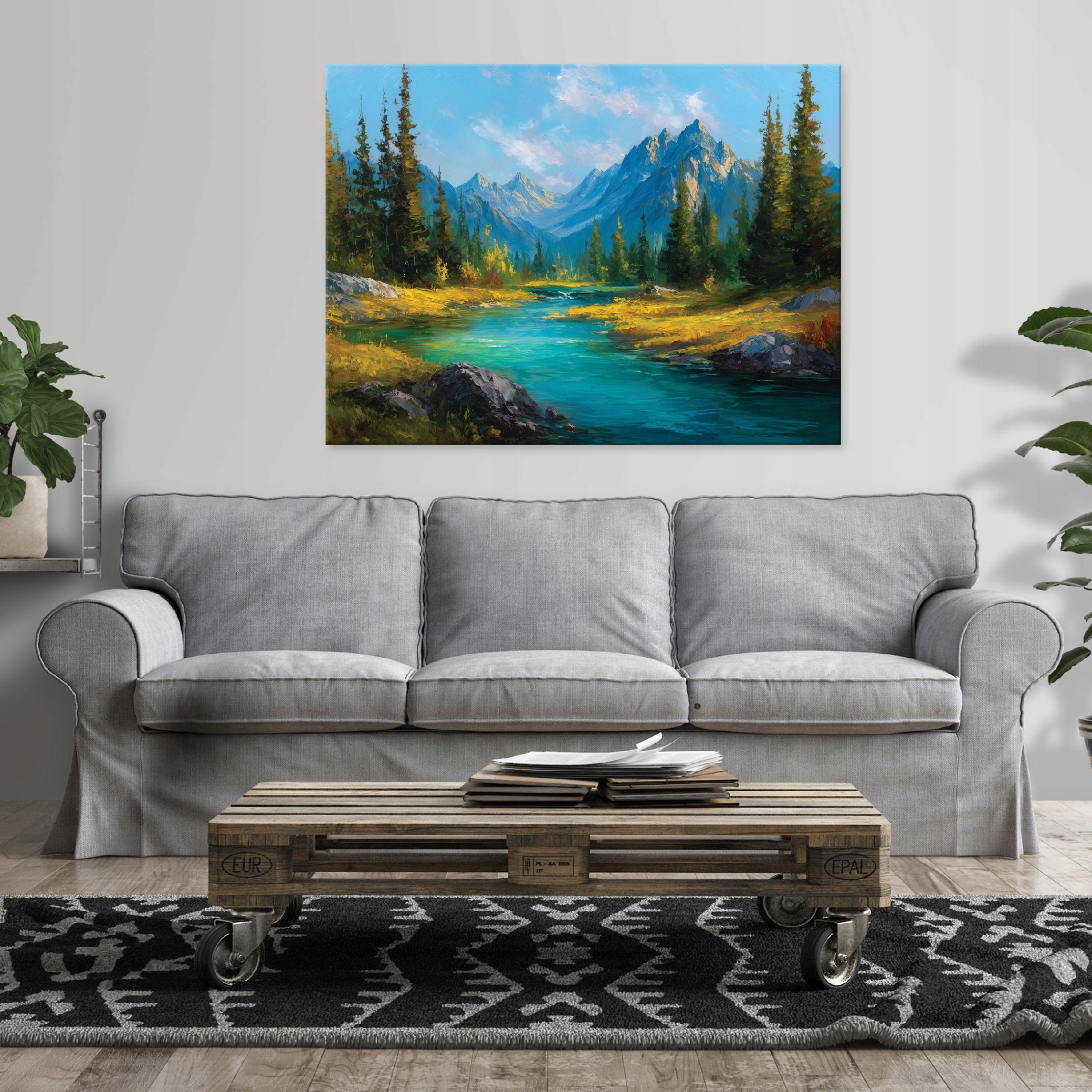 Obraz Na Płótnie Do Sypialni Salonu Góry 100x70