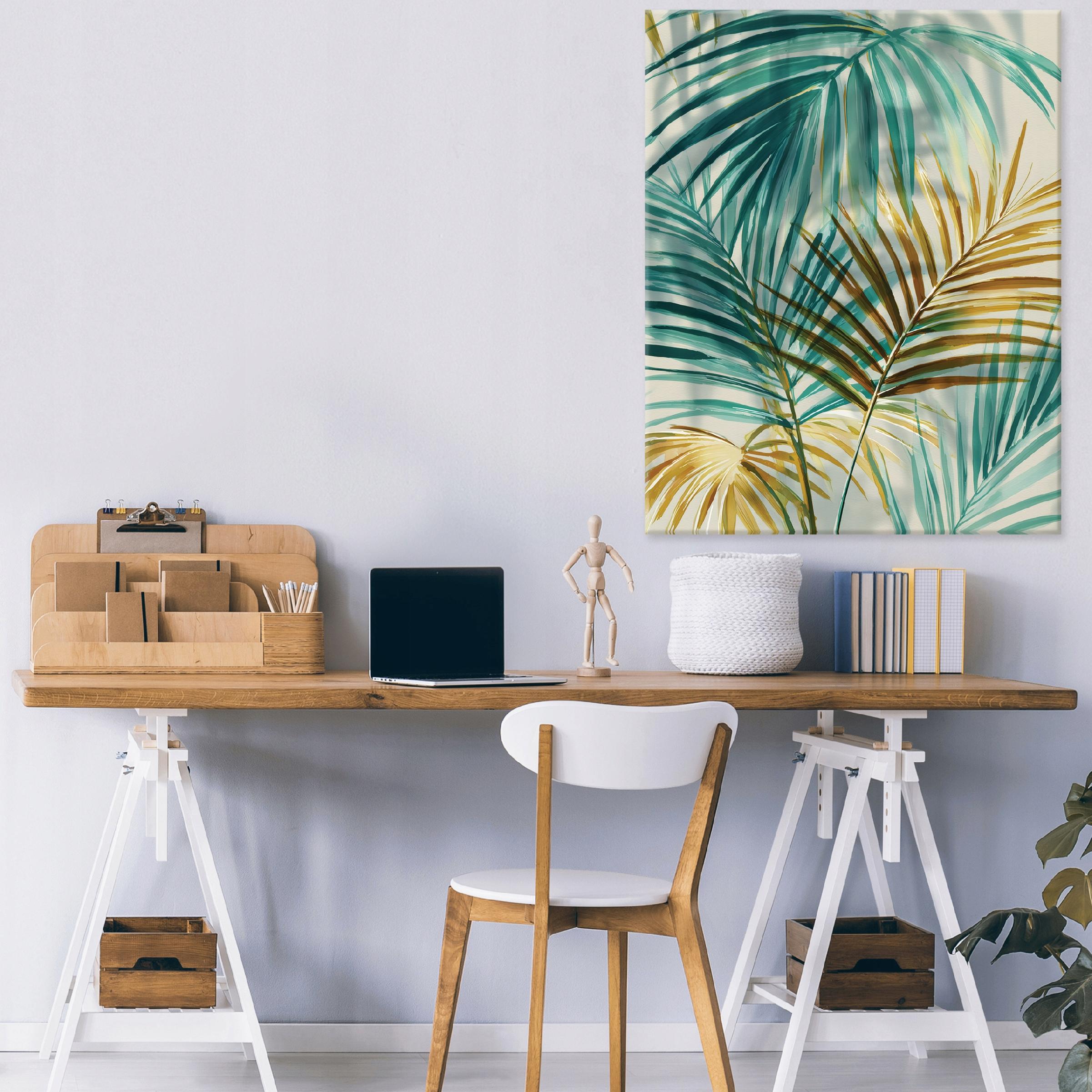 Obraz Na Płótnie Do Sypialni Salonu Liście 70x100