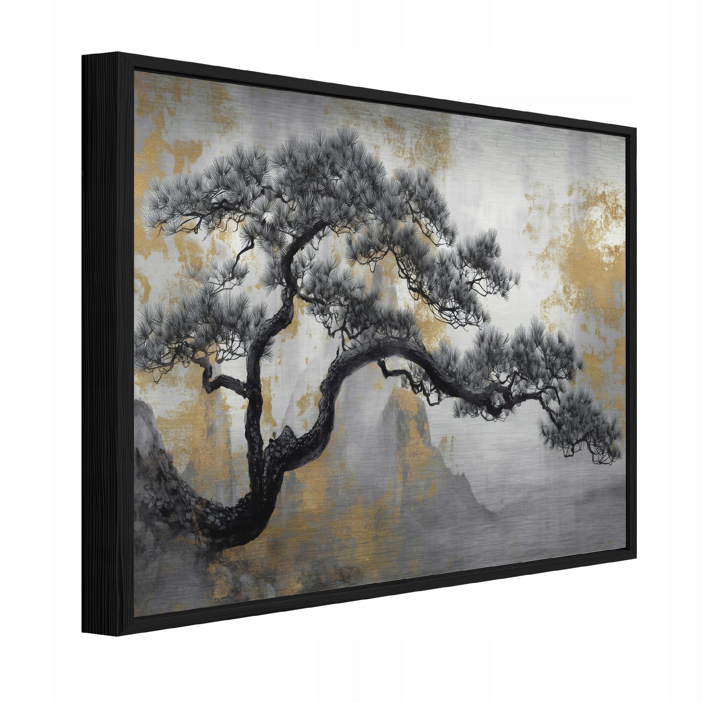Obraz W Ramie Na Metalu Do Sypialni Salonu Drzewo 120x80