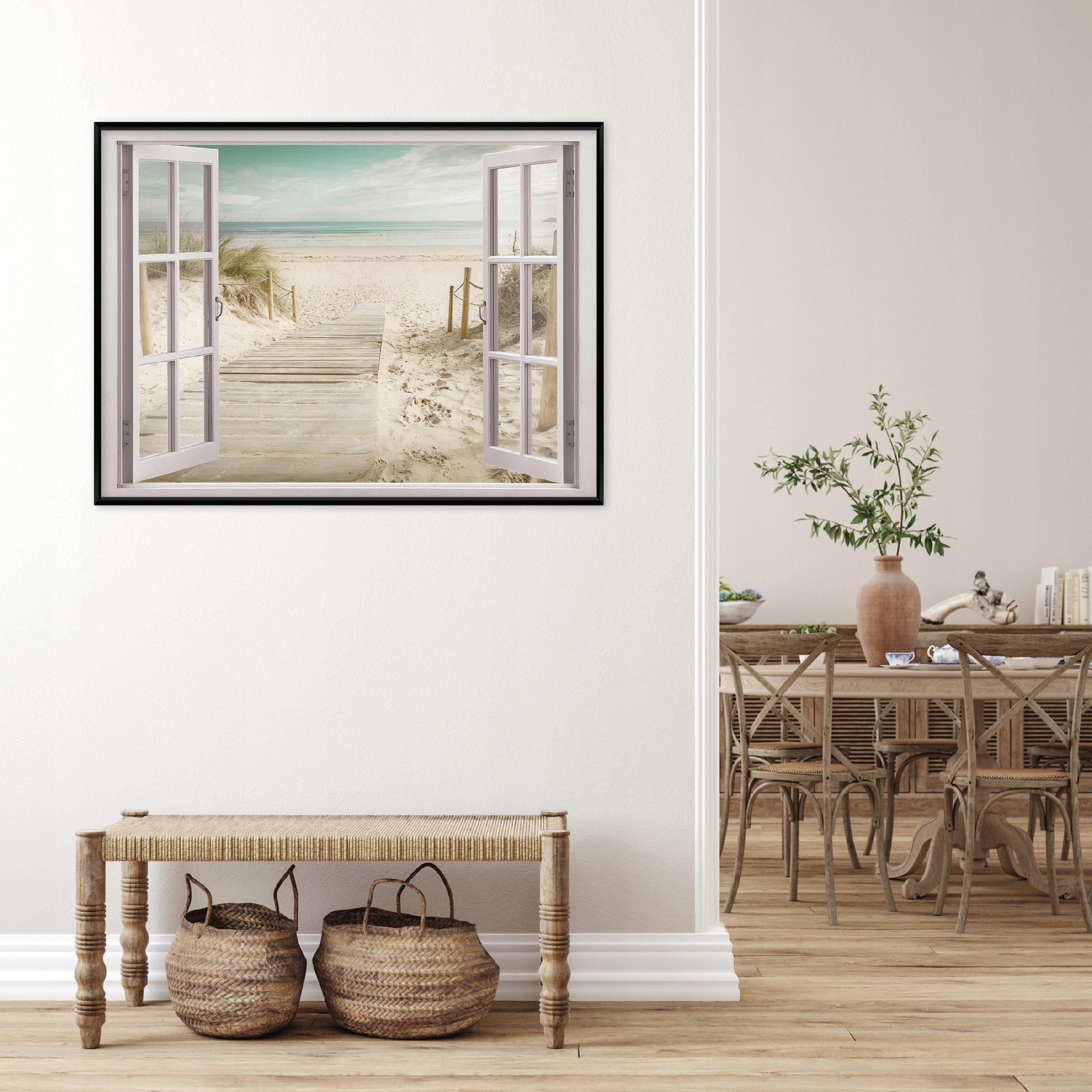 Obraz W Ramie Na Płótnie Do Sypialni Salonu Okno 100x70