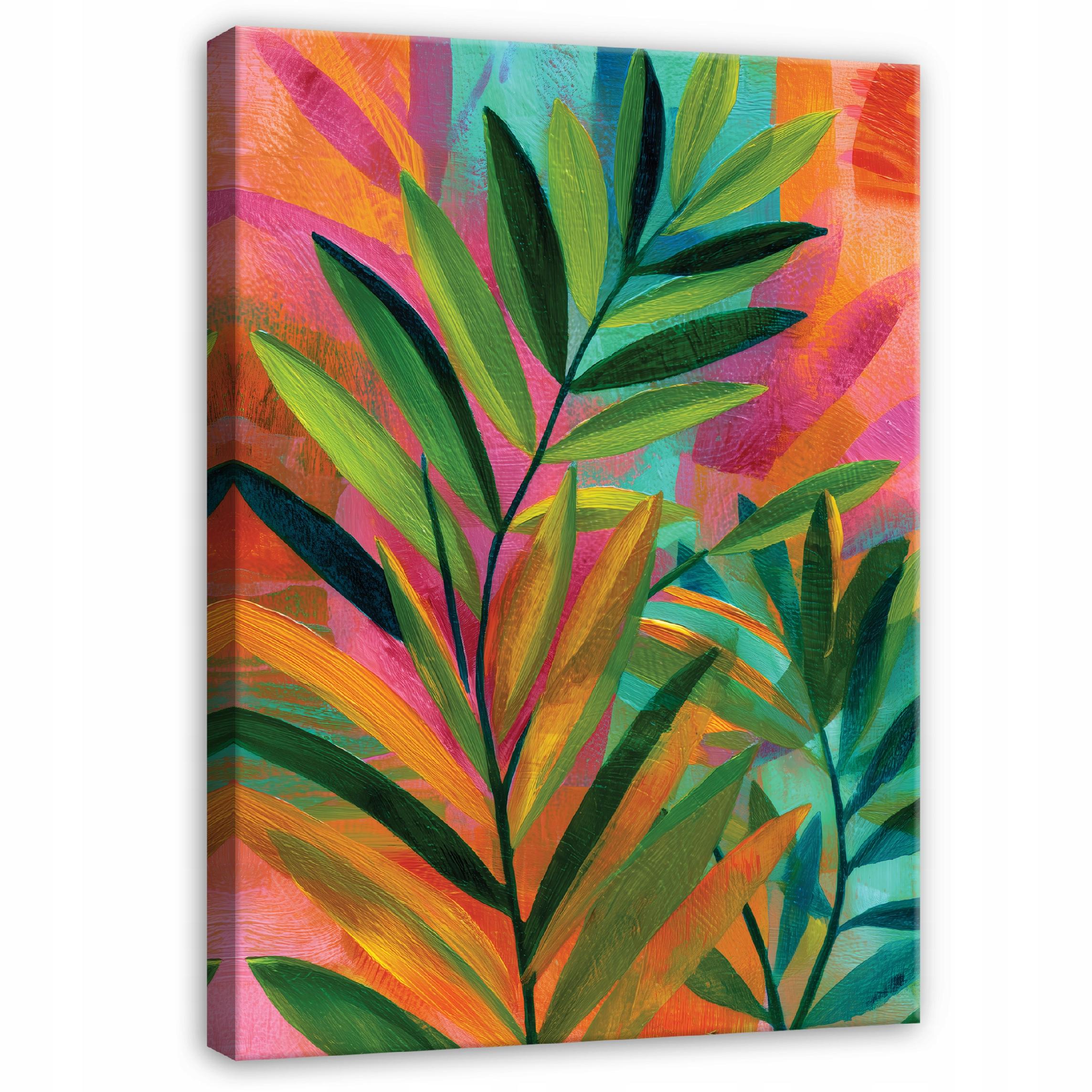 Obraz Na Płótnie Do Sypialni Salonu Liście 80x120