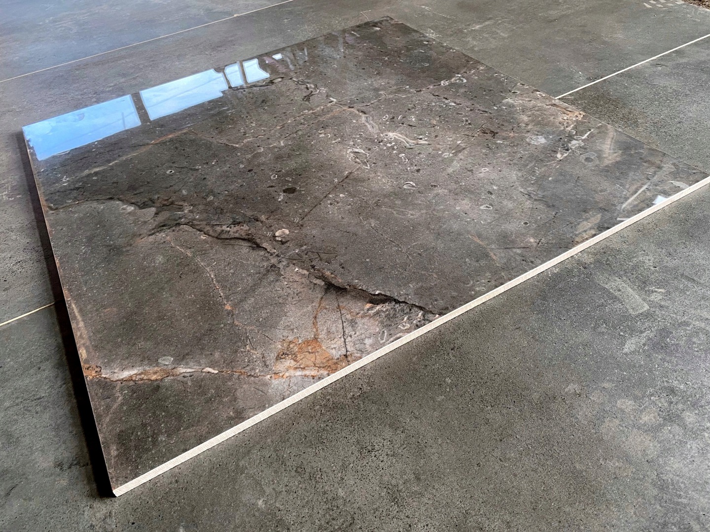 Gres polerowany MARMUR szary/grafit 60x60 POŁYSK!