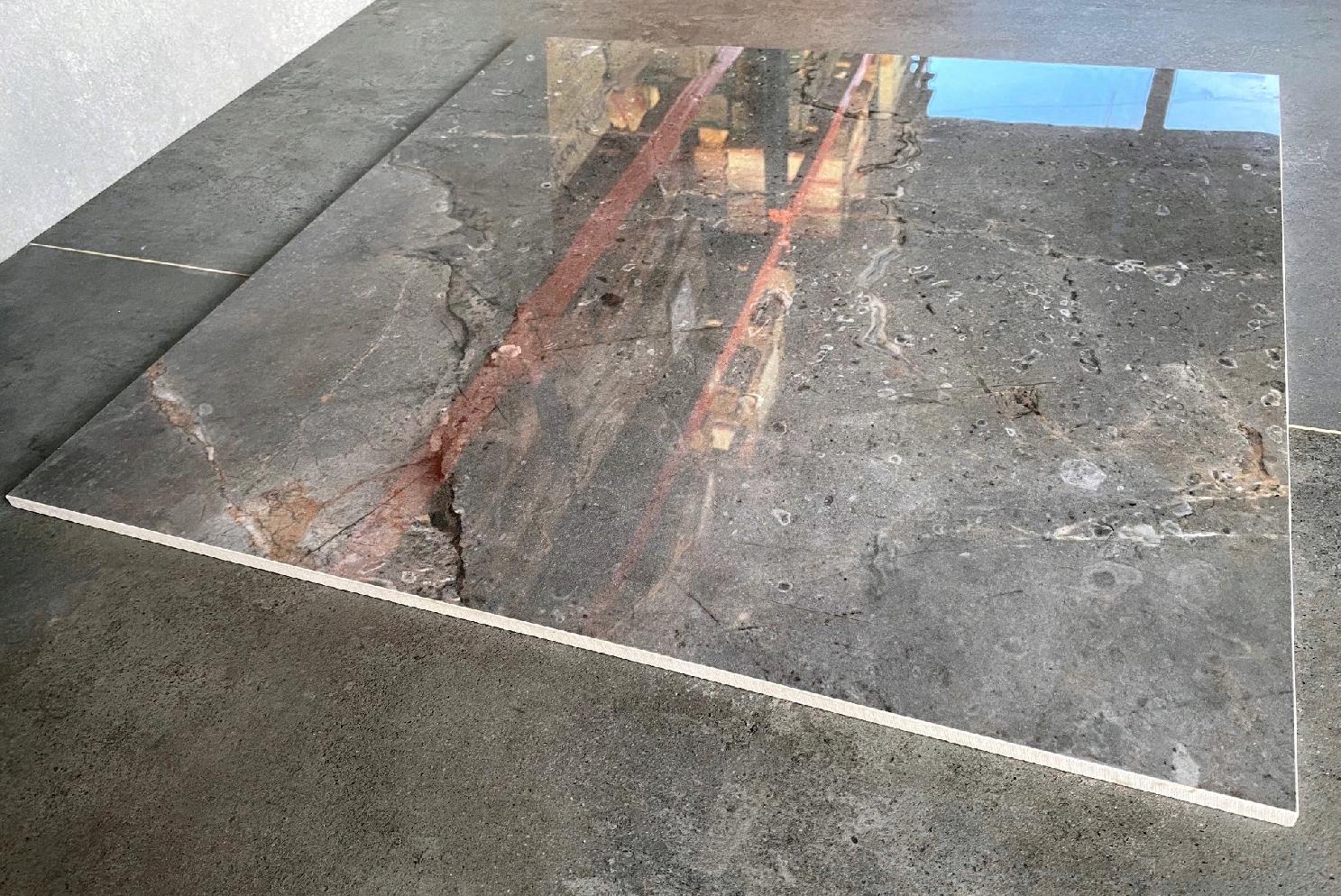 Gres polerowany MARMUR szary/grafit 60x60 POŁYSK!