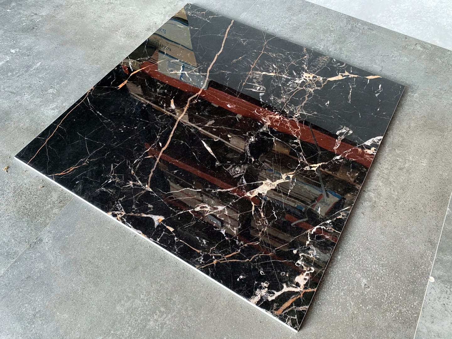 CZARNY MARMUR ŻYŁKA gres 60x60 wysoki POŁYSK!!!