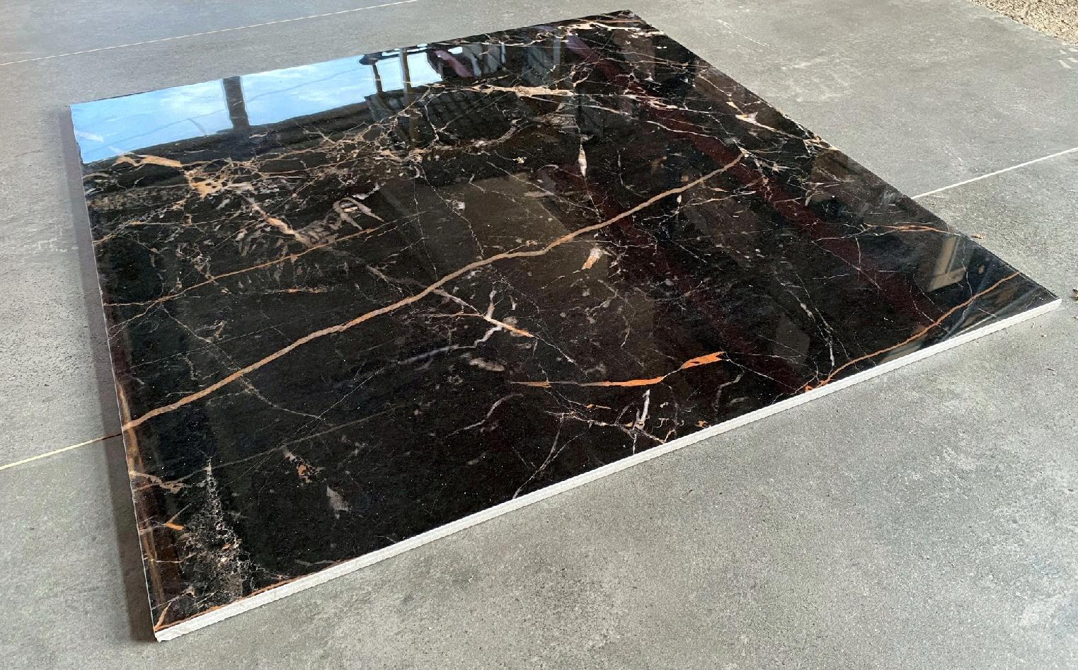 CZARNY MARMUR ŻYŁKA gres 60x60 wysoki POŁYSK!!!