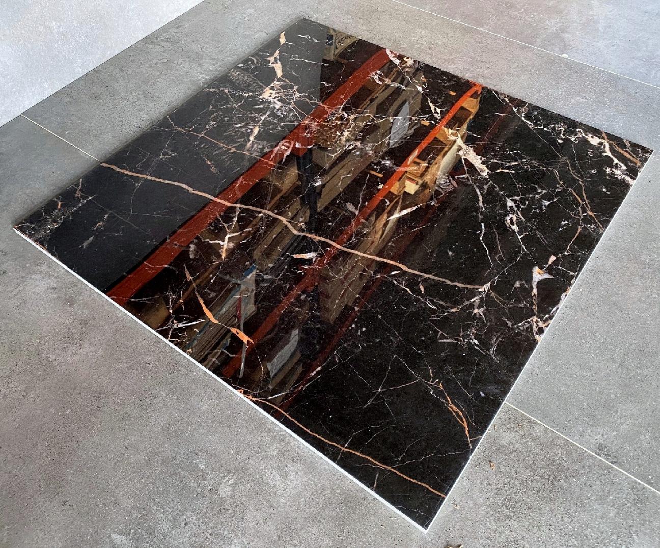 CZARNY MARMUR ŻYŁKA gres 60x60 wysoki POŁYSK!!!