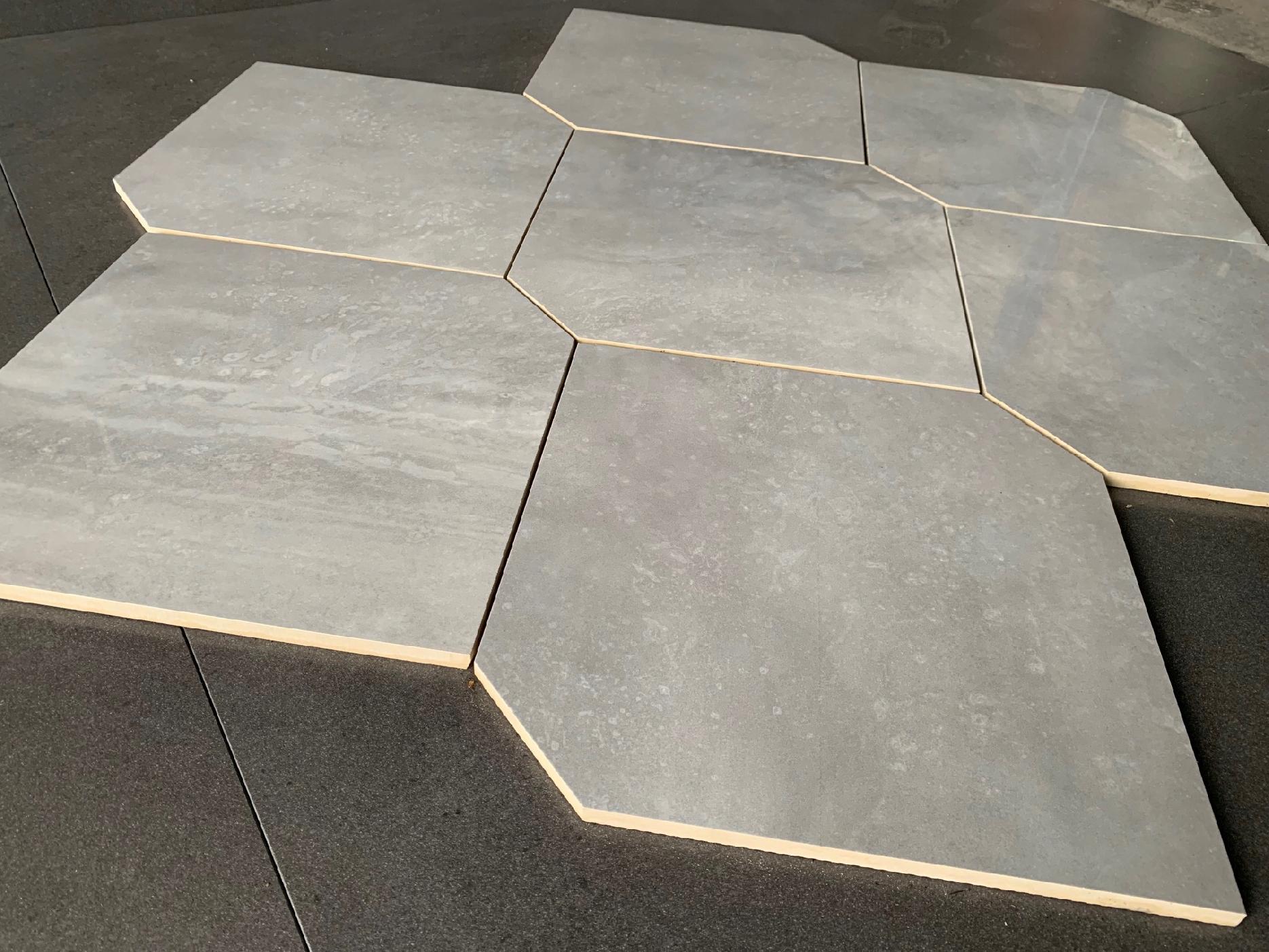 Gres polerowany HEKSAGONALNY - szary WYSOKI POŁYSK