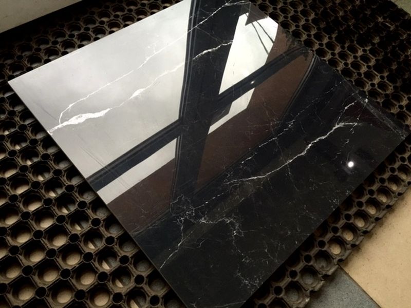 Gres polerowany MAGIC BLACK 60x60 Czarny marmur