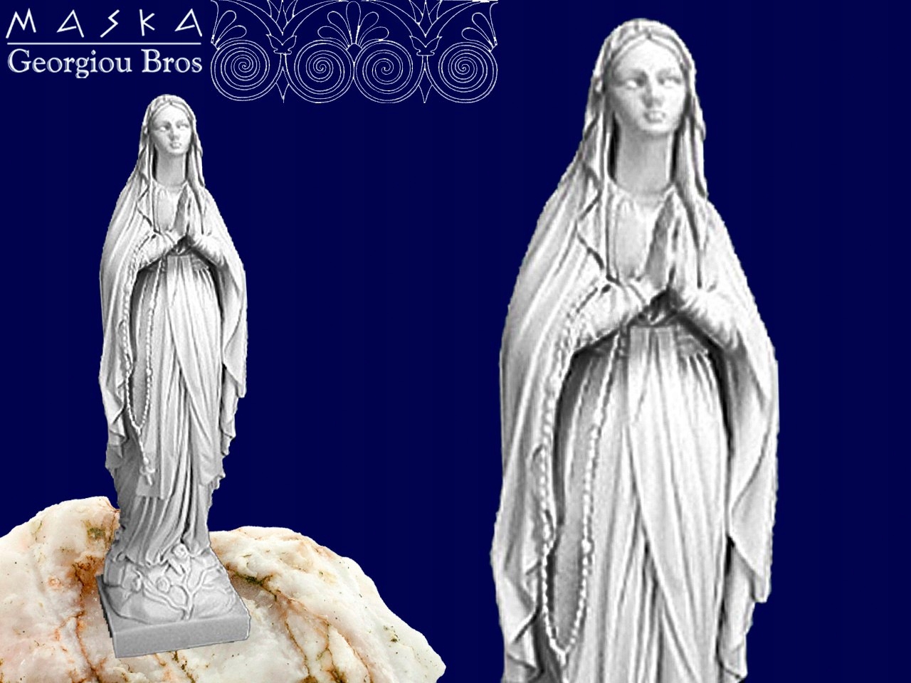 FIGURKA MATKA BOSKA 17CM ALABASTER GRECKI
