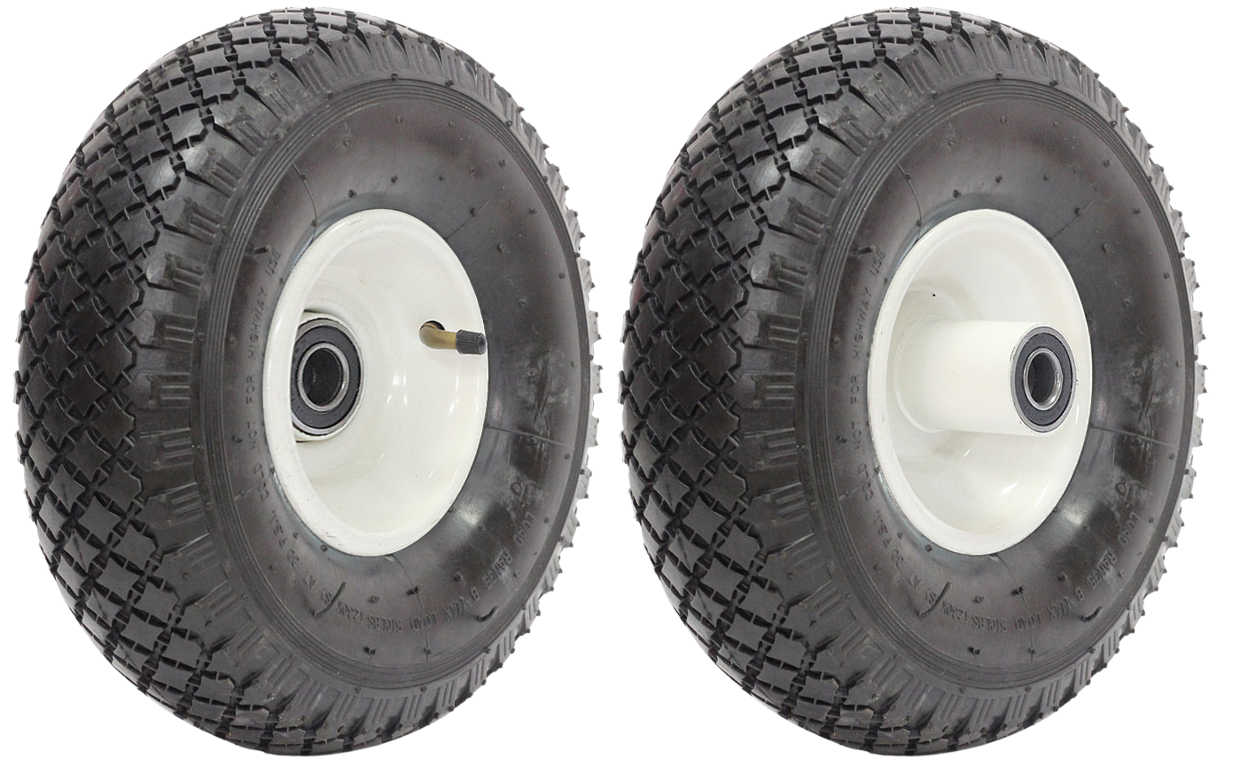 Koło 300x4 FMŁK fi 16mm 2PR biała felga