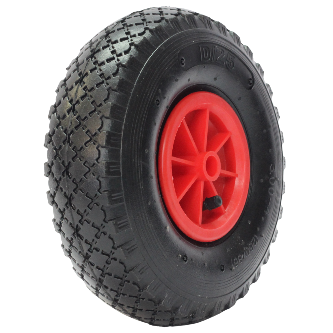 Koło 300x4 FMŁK fi 16mm 2PR biała felga