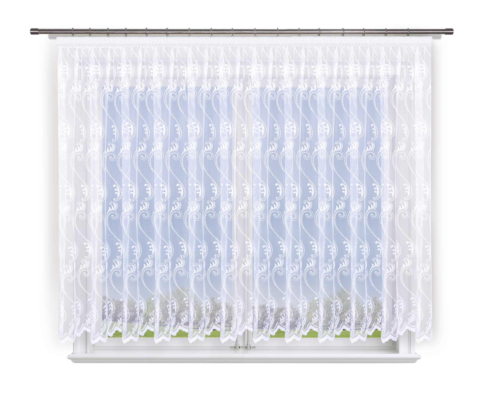 Firana gotowa 400x100, "syrena"