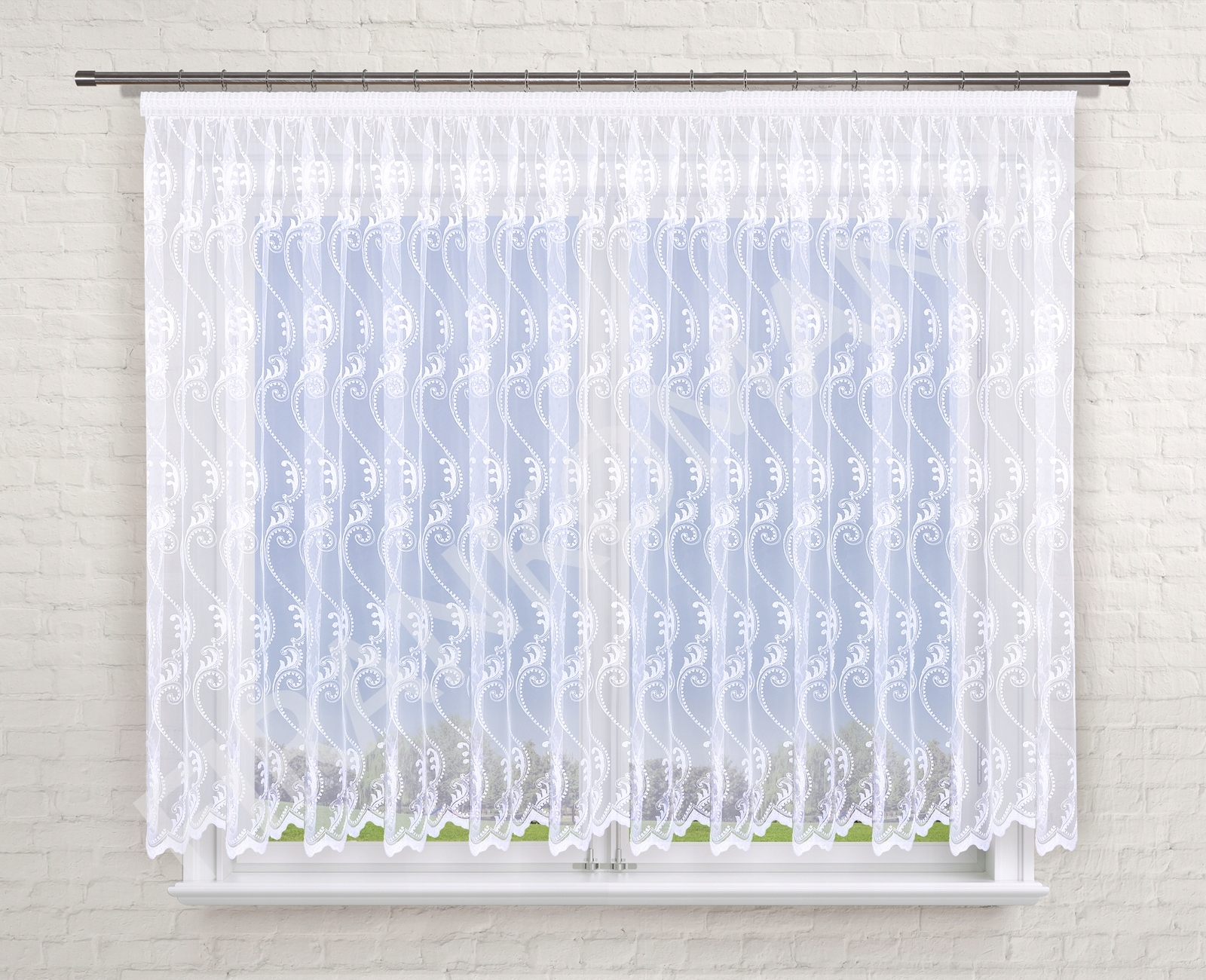 Firana gotowa 400x100, "syrena"