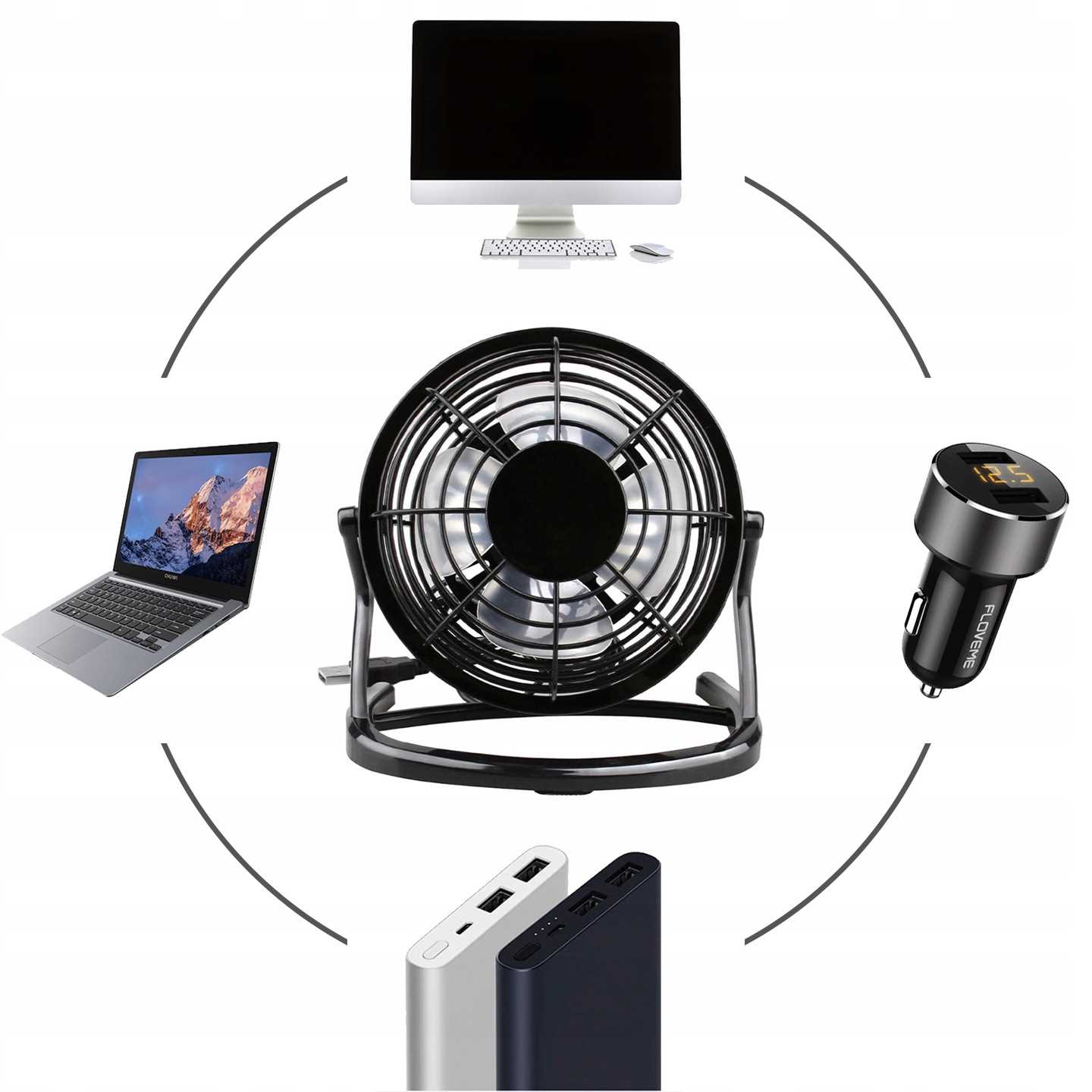 Wentylator USB BIG - mix