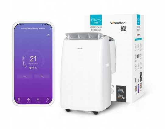 WARMTEC Klimatyzator Przenośny Froya KP35W z Wi-Fi - D