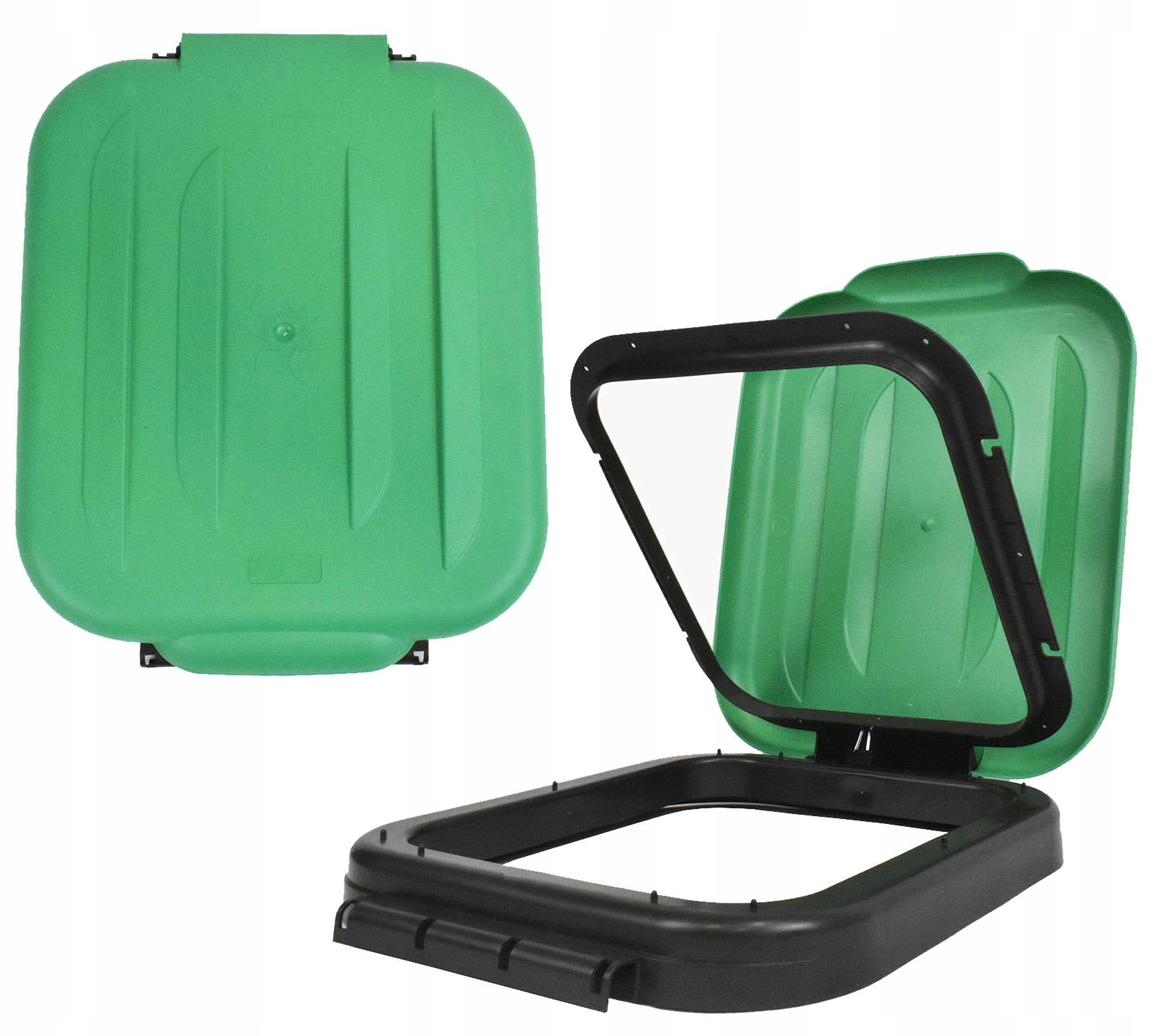 Pokrywa stojaka do segregacji odpadów zielona - CETEL