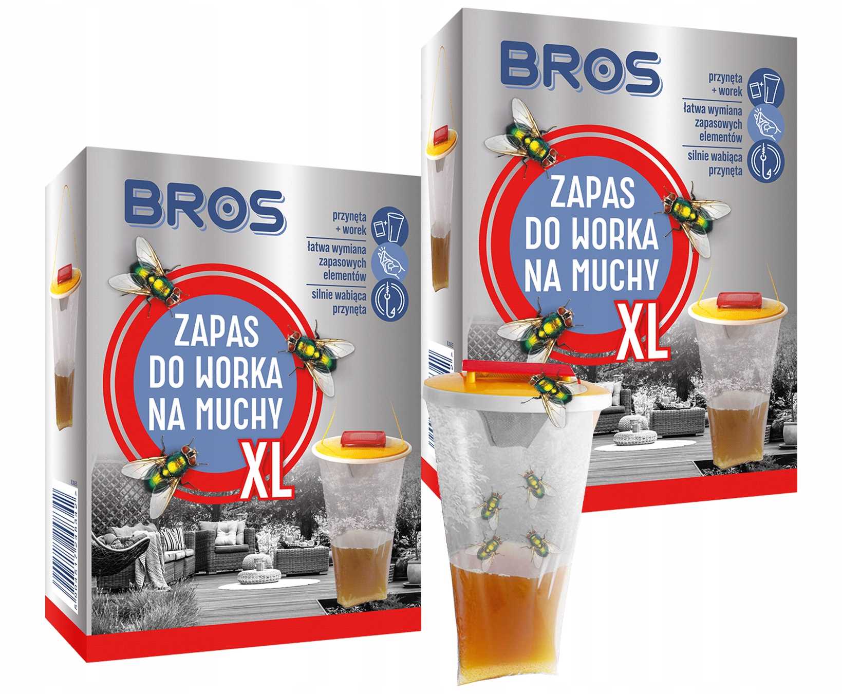BROS - zapas do worka na muchy XL - 2 szt.