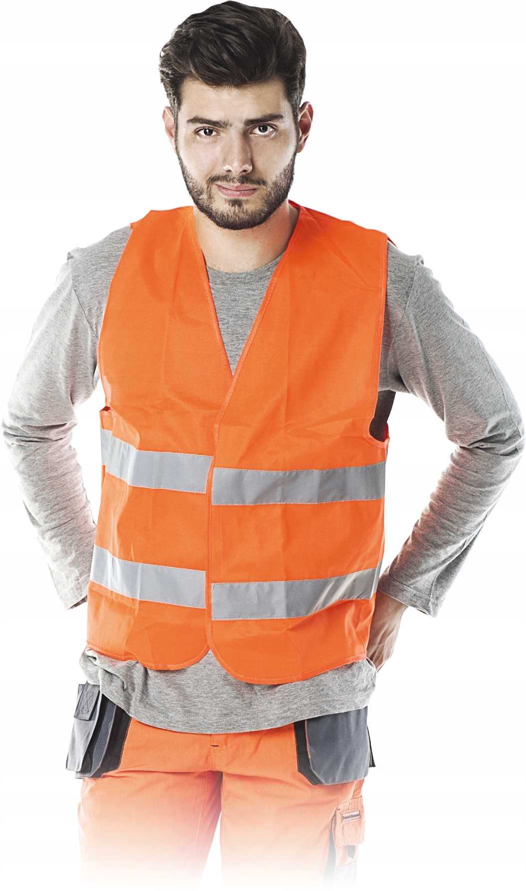 Kamizelka Odblaskowa Pomarańczowa L