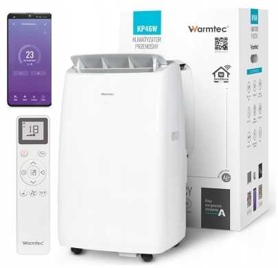 WARMTEC Klimatyzator przenośny KP46W z Wi-Fi - DROPSHIPPING