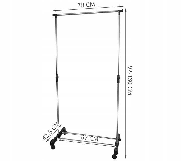 Wieszak na ubrania pojedynczy W4851