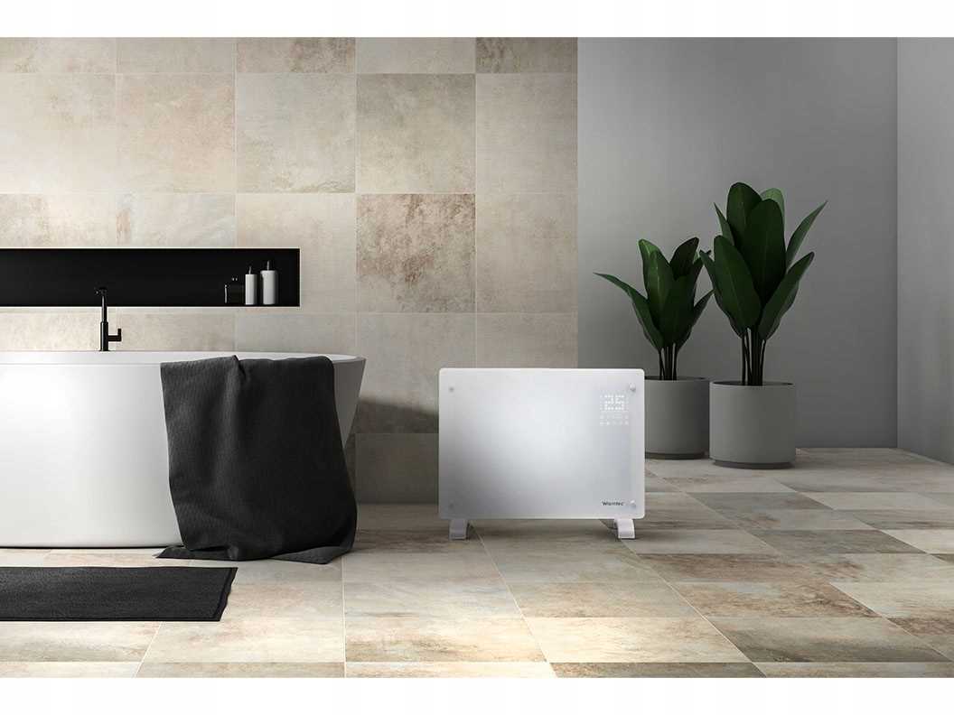 Grzejnik elektryczny WARMTEC EGW-20C 2000W z WiFi czarny