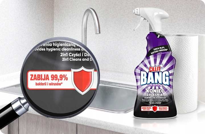 CILLIT BANG Power Cleaner Pleśń i Czarne Osady 750ml Spray