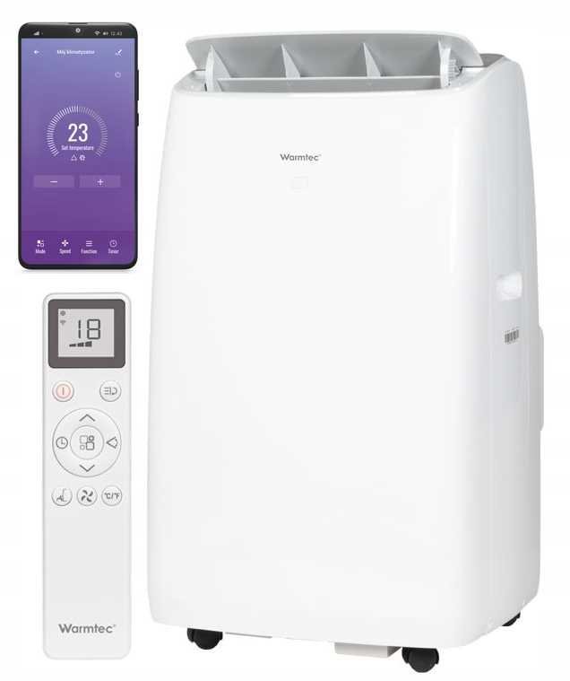 WARMTEC Klimatyzator przenośny KP41W z Wi-Fi - DROPSHIPPING