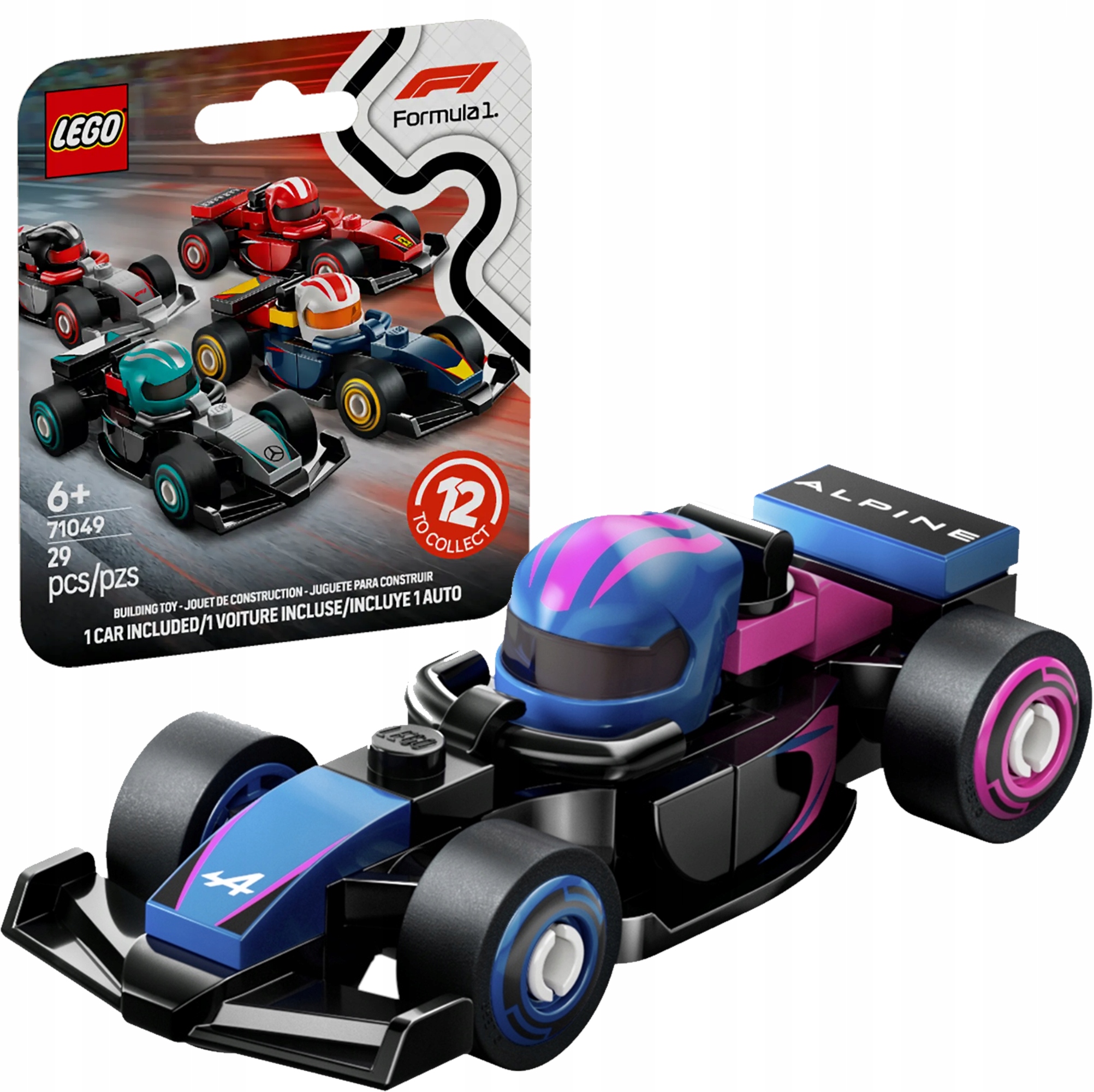 71049 - LEGO Minifigures - Bolid Formuła F1 Alpine
