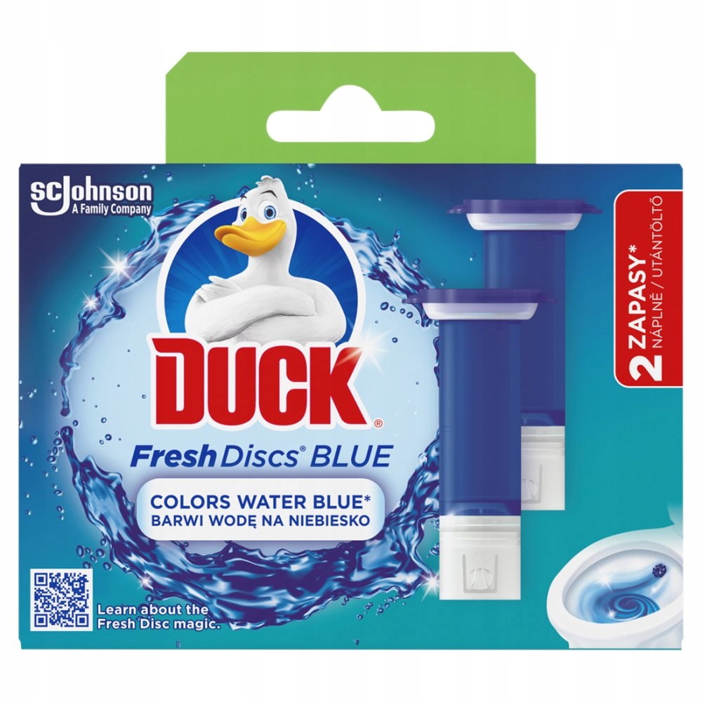 Duck Fresh Discs Blue - Żelowy Krążek Do Toalety 72ml (2 x 36ml)