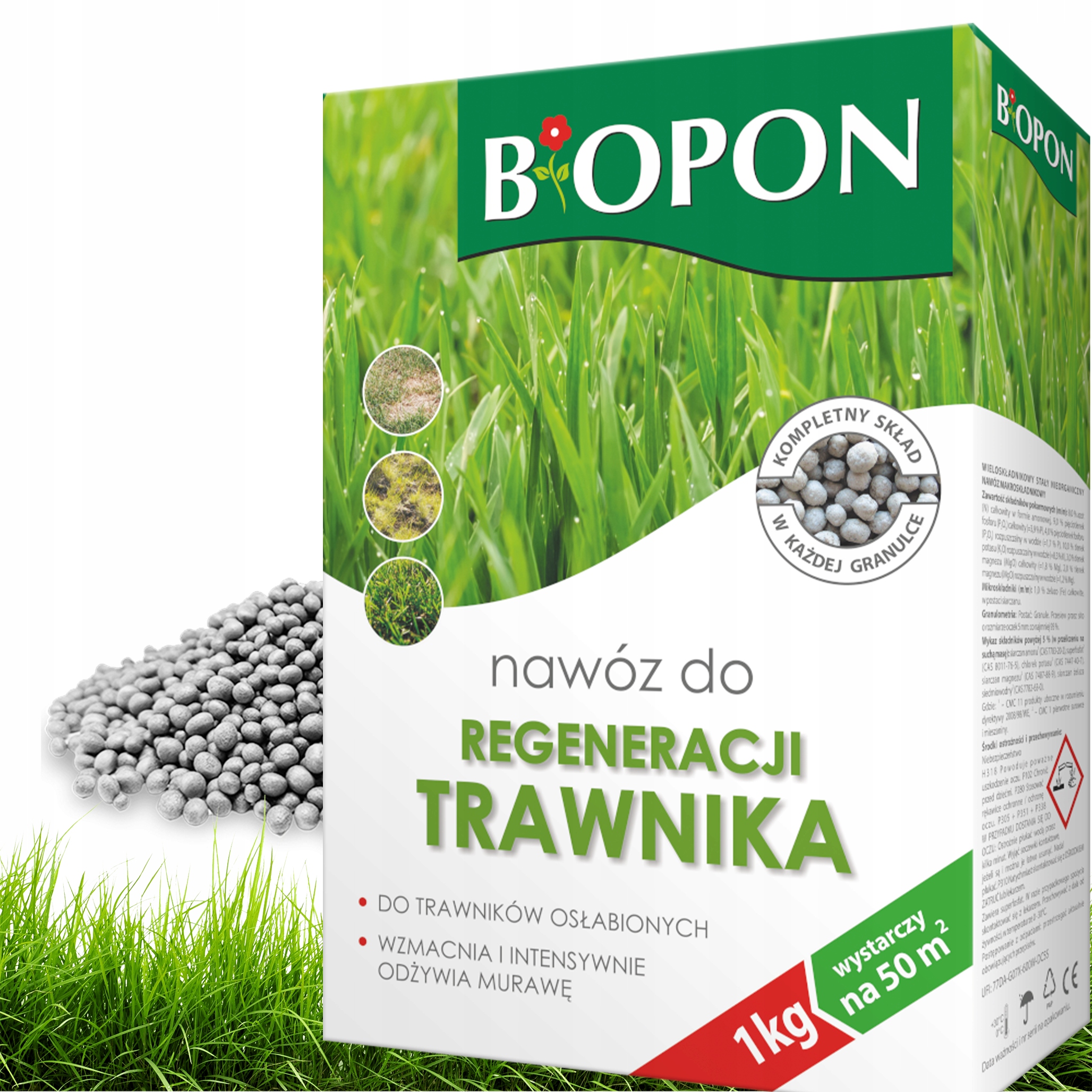 BOPON - Nawóz Do Regeneracji Trawnika Granulat 1kg
