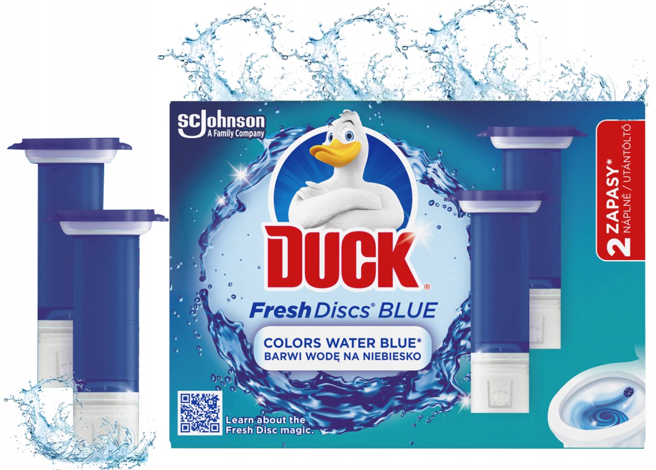 Duck Fresh Discs Blue - Żelowy Krążek Do Toalety 72ml (2 x 36ml)