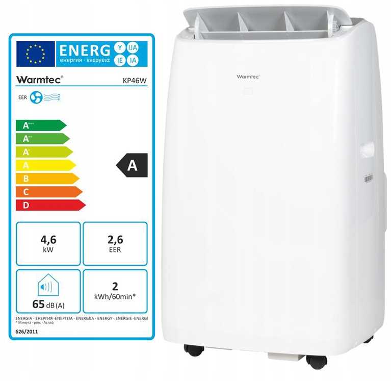 WARMTEC Klimatyzator przenośny KP46W z Wi-Fi - DROPSHIPPING
