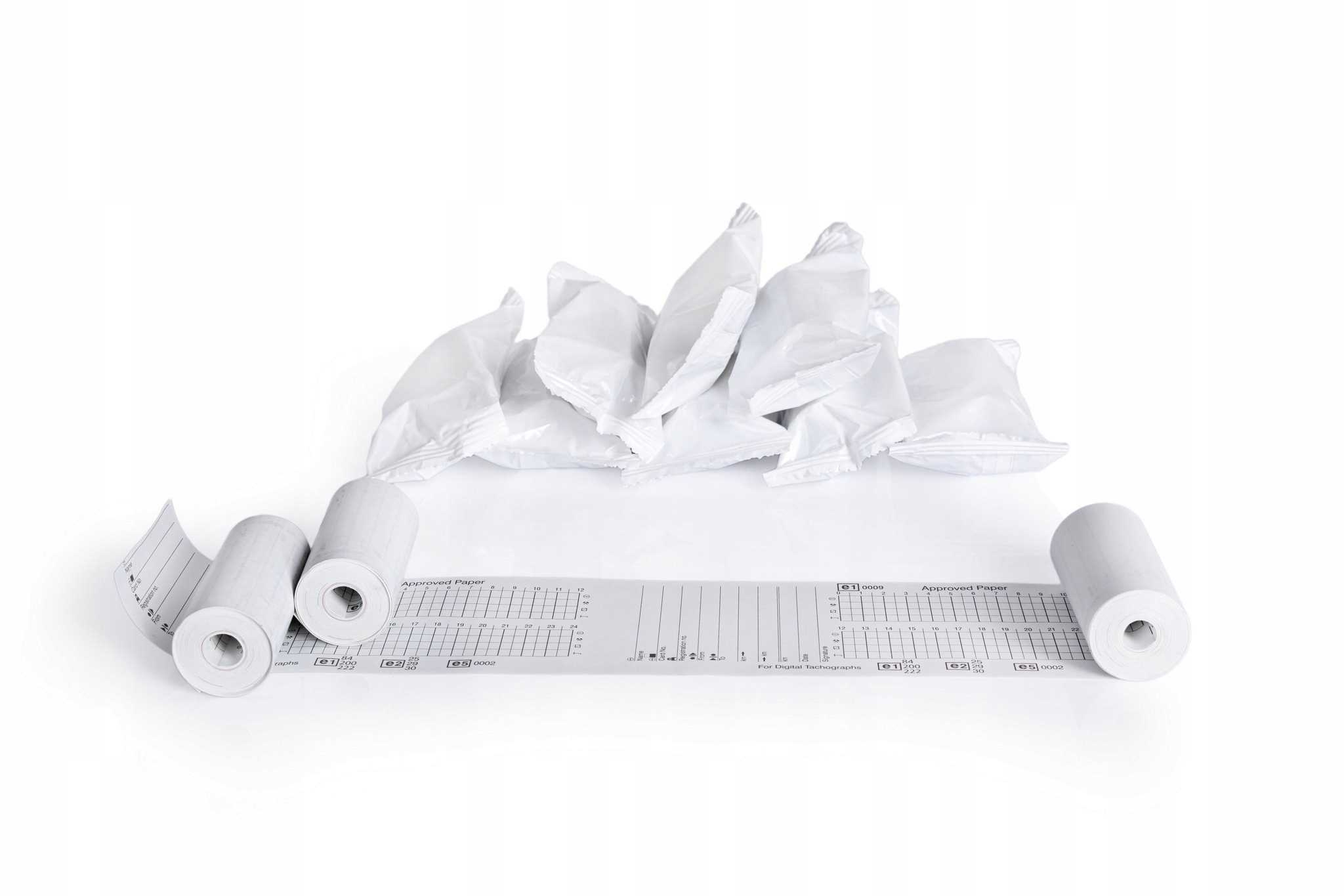 Papier do tachografu cyfrowego uniwersalny 1 karton (3 rolki) TEKSON