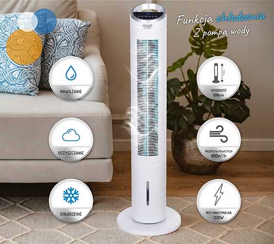 Klimator Kolumnowy 2L 3w1 ADLER AD 7855