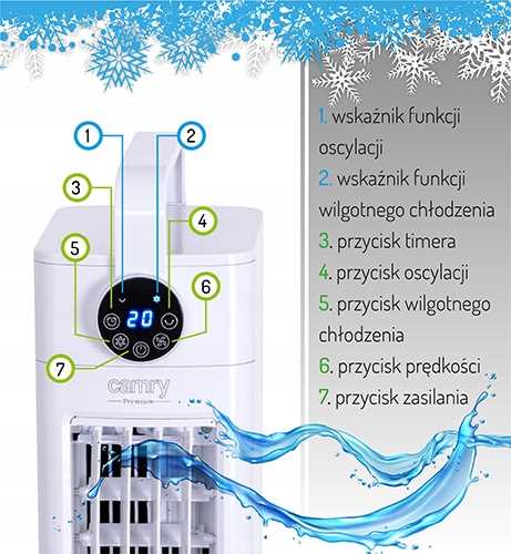 Klimator Kolumnowy 3w1 CAMRY CR 7858