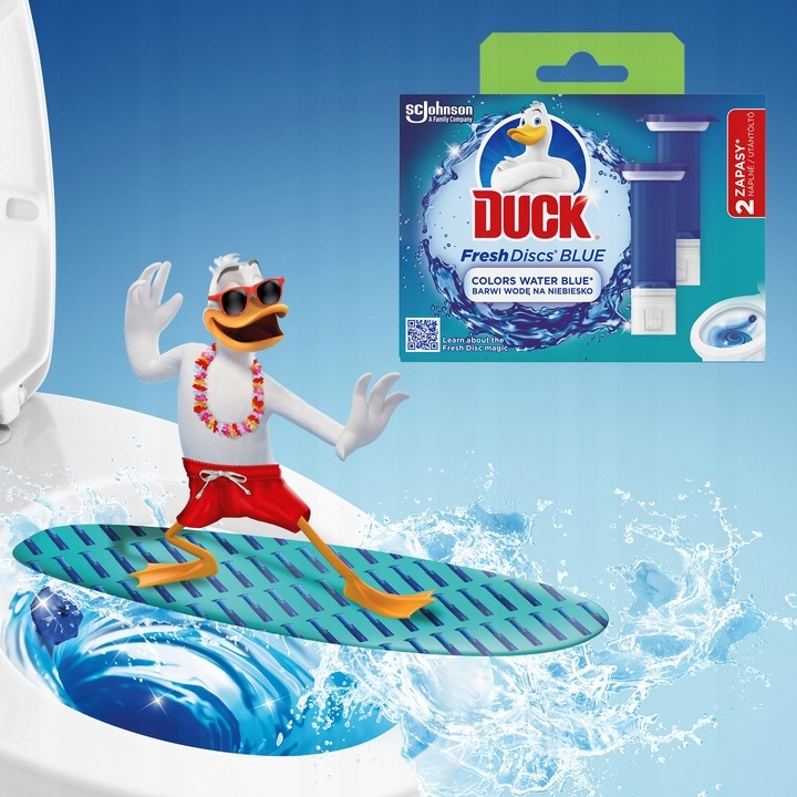 Duck Fresh Discs Blue - Żelowy Krążek Do Toalety 72ml (2 x 36ml)