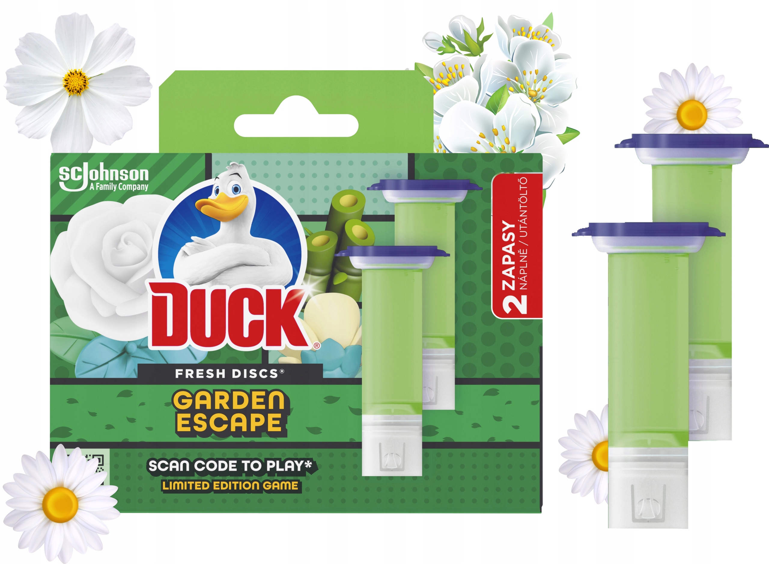 Duck Fresh Discs Garden Escape - Żelowy Krążek Do Toalety 72ml (2 x 36ml)