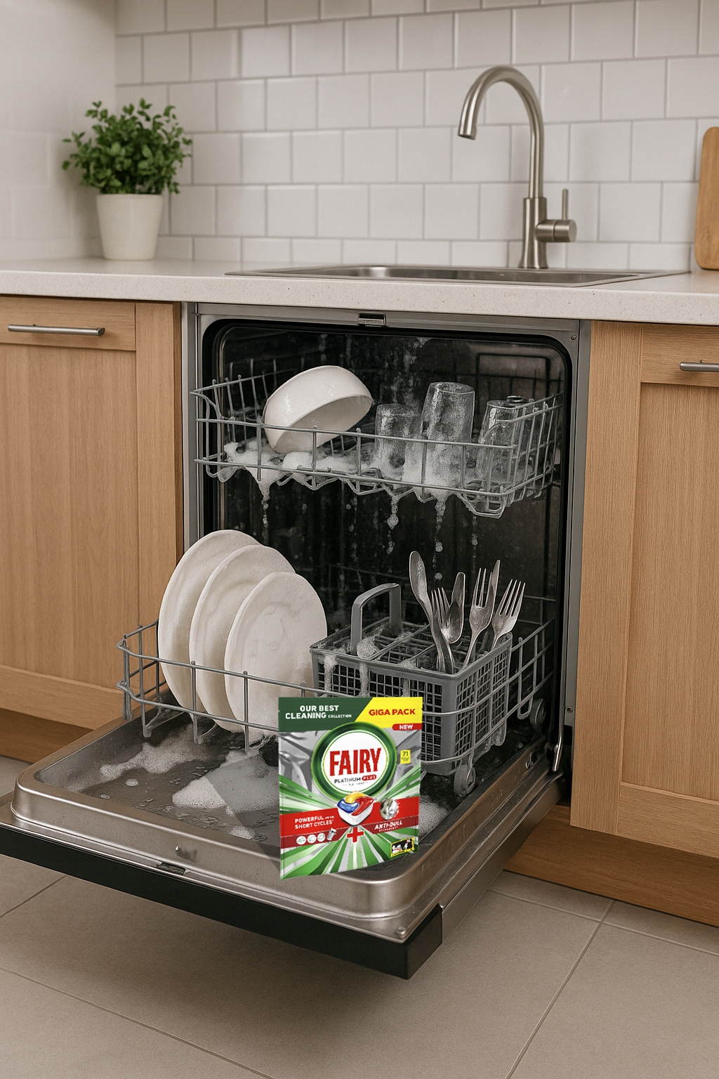 FAIRY Kapsułki Do Zmywarki Platinum Plus All in One Lemon 71 szt.