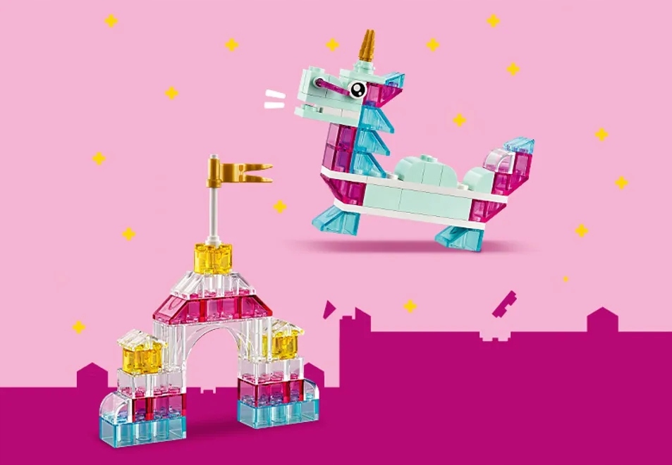 11040 - LEGO Classic - Magiczny zestaw z przezroczystymi klockami