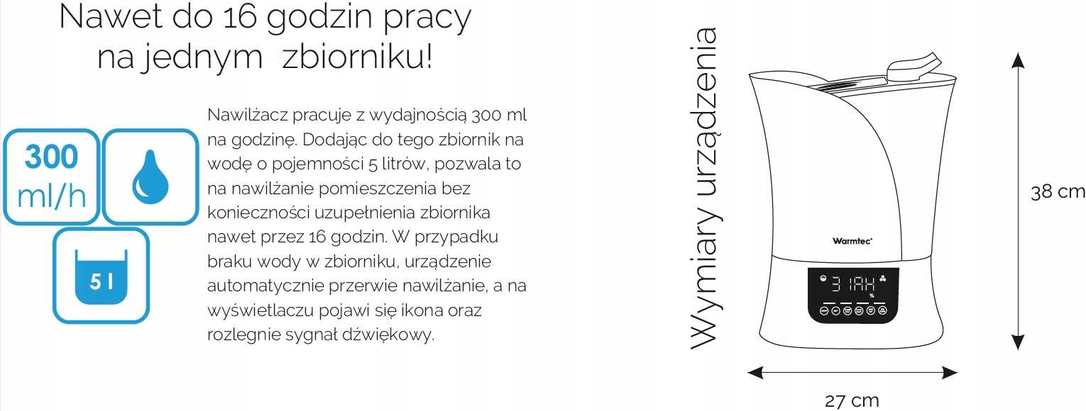 Nawilżacz powietrza Warmtec Mist Up