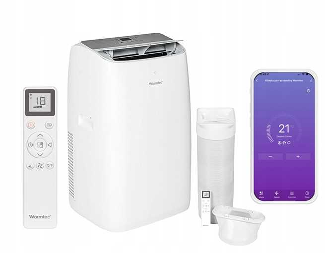 WARMTEC Klimatyzator Przenośny Froya KP35W z Wi-Fi - D