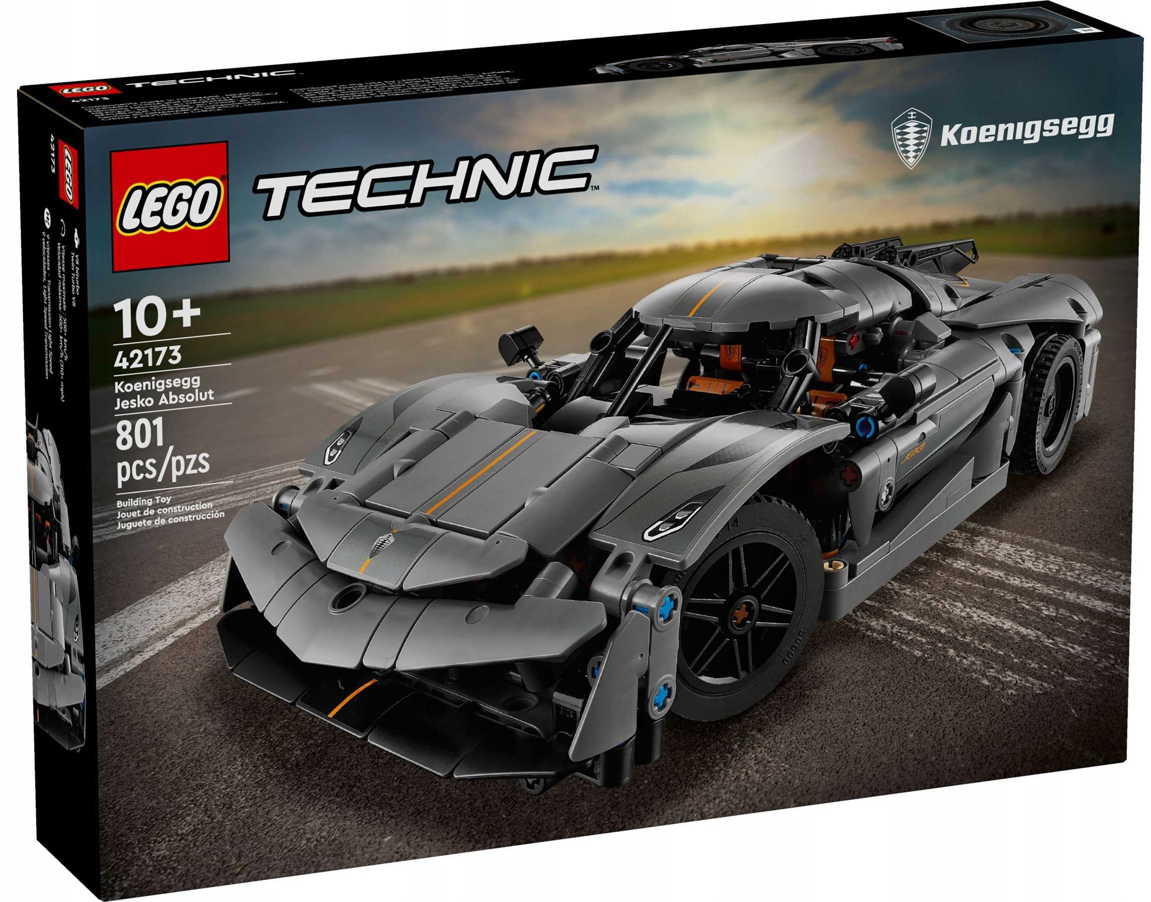 42173 - LEGO Technic - Szary hipersamochód Koenigsegg Jesko Absolut