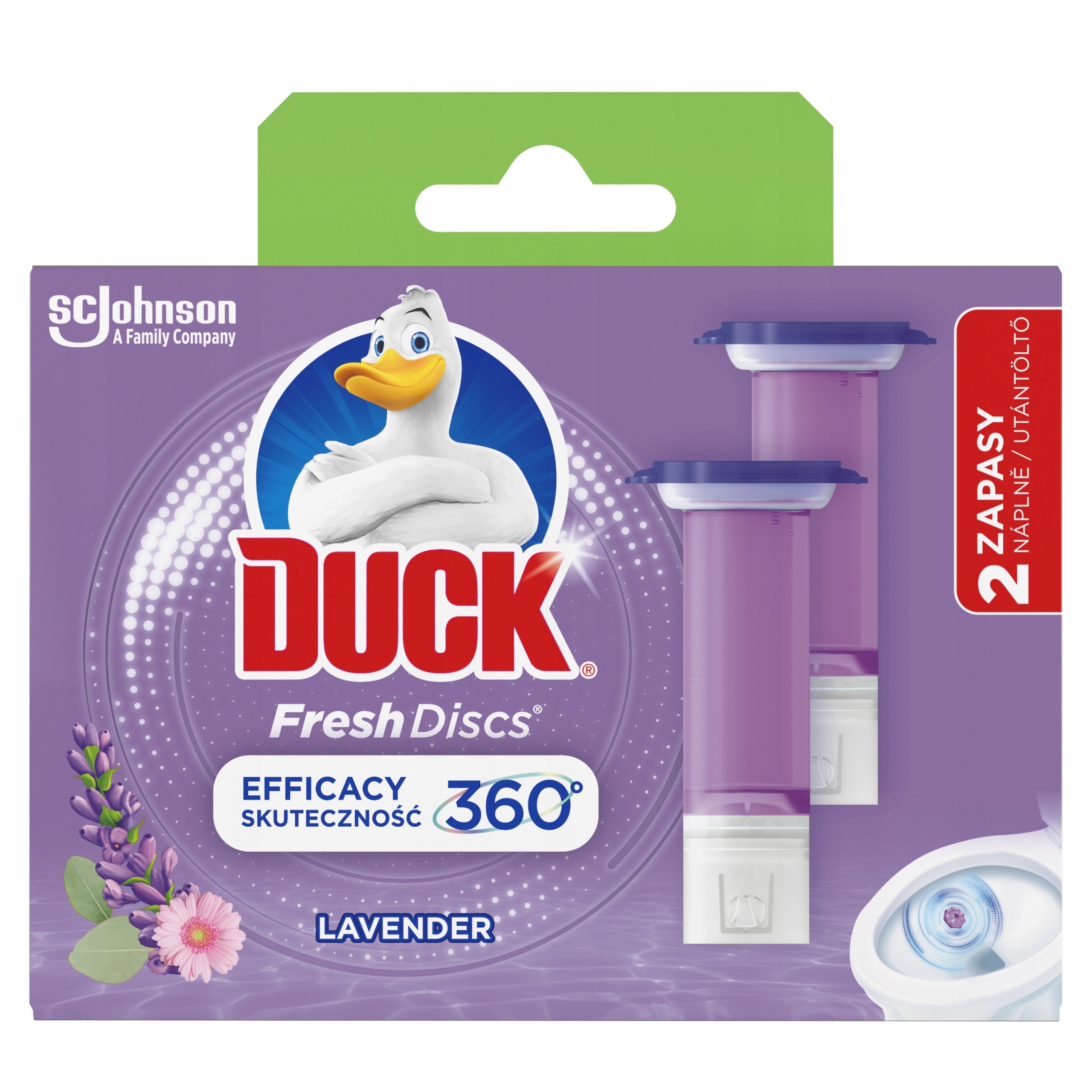 Duck Fresh Discs Lavender - Żelowy Krążek Do Toalety 72ml (2 x 36ml)