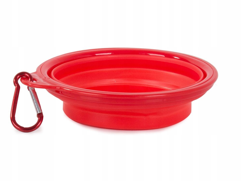 SKŁADANA MISKA DLA KOTA PODRÓŻNA TURYSTYCZNA KARABIŃCZYK TRWAŁA 0,4L